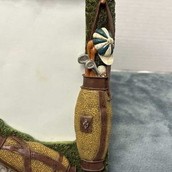 Vintage Tidewater Designs Golf Themed 3D Resin Picture Frame 4x6 - Picture 3 of 8